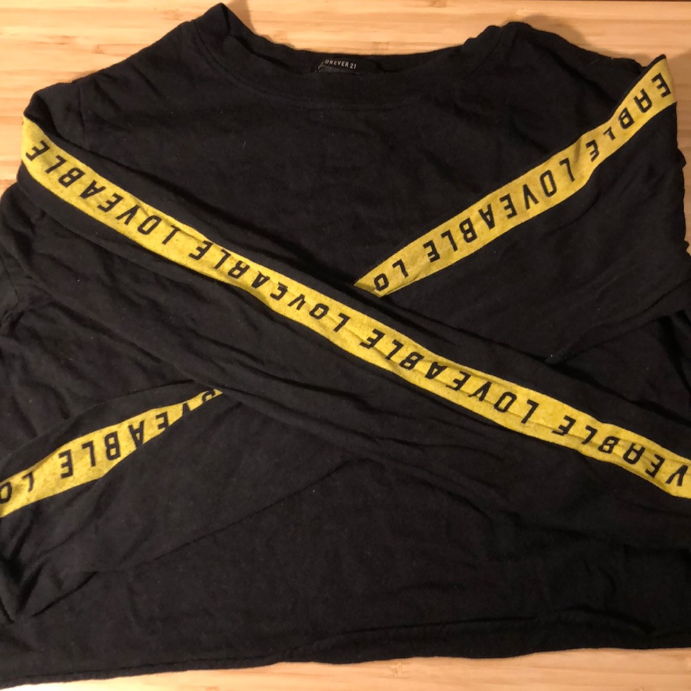 Forever 21 “Loveable” Crop Top